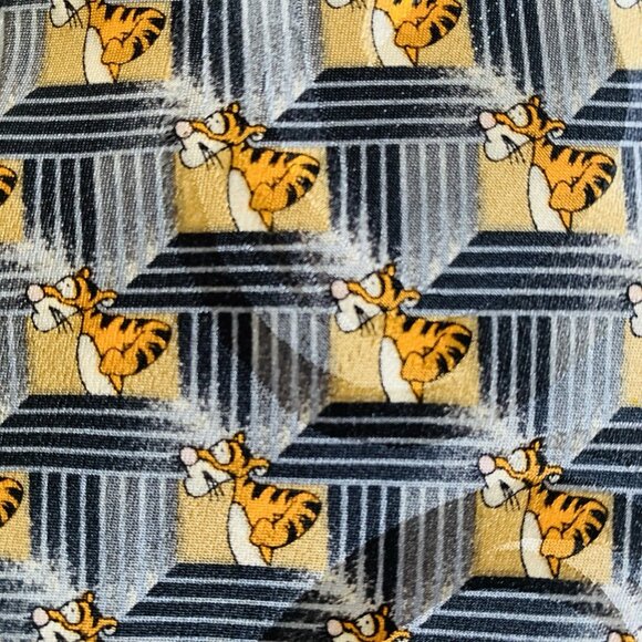 Vintage Disney Store Winnie The Pooh Tigger 100% Silk Men’s Neck Tie - Picture 2 of 6